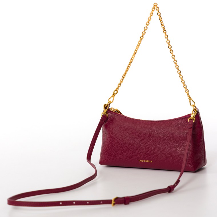 Borsa Aura Coccinelle in pelle a grana