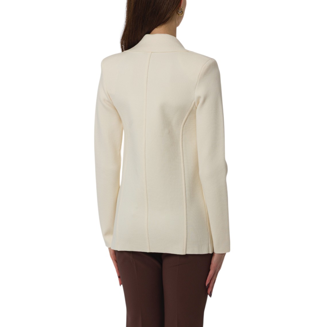 Blazer doppiopetto Elisabetta Franchi in maglia