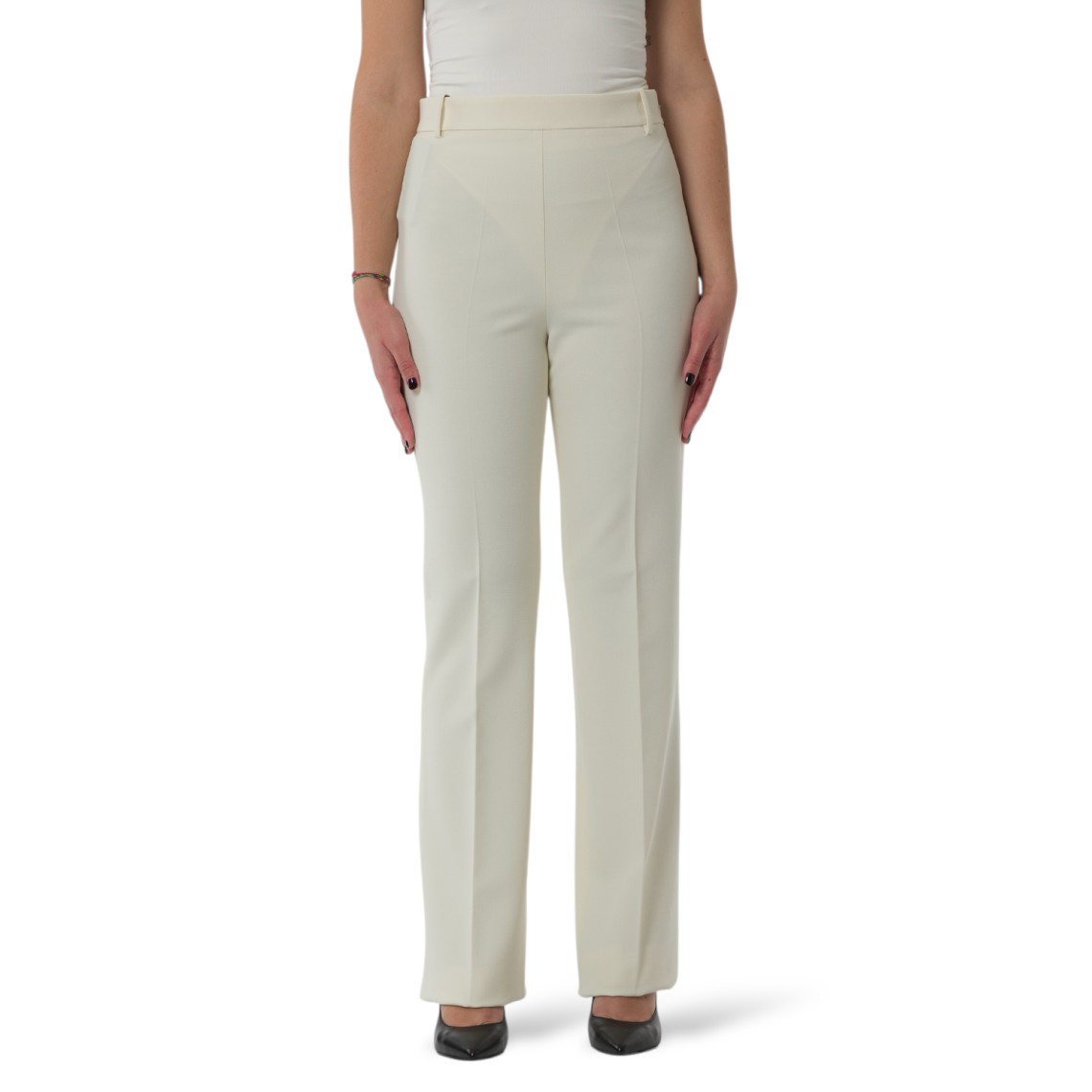 Pantaloni Pita skinny con piega stirata Pinko