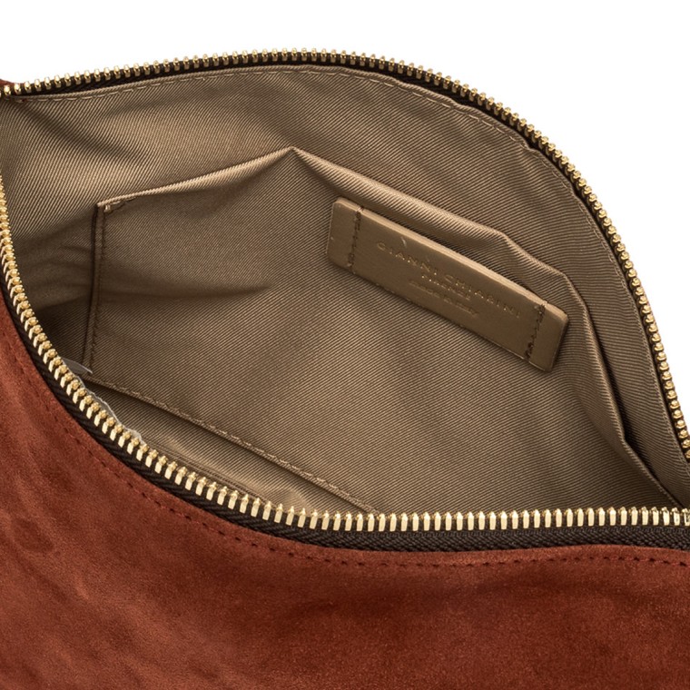 Borsa Nora Pouch Gianni Chiarini in pelle scamosciata