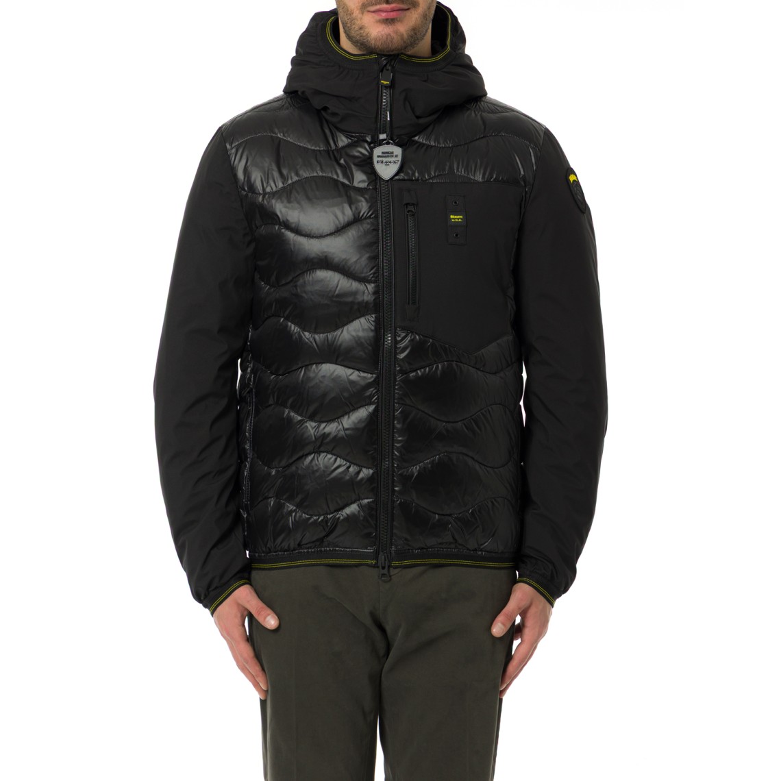 Giubbotto Albert Blauer in nylon trapuntato