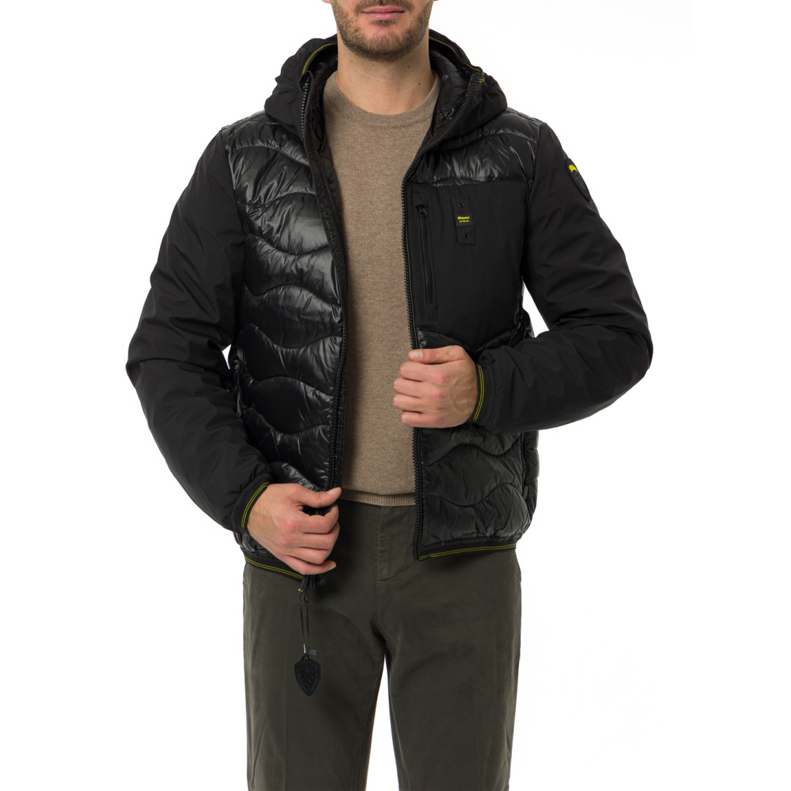 Giubbotto Albert Blauer in nylon trapuntato