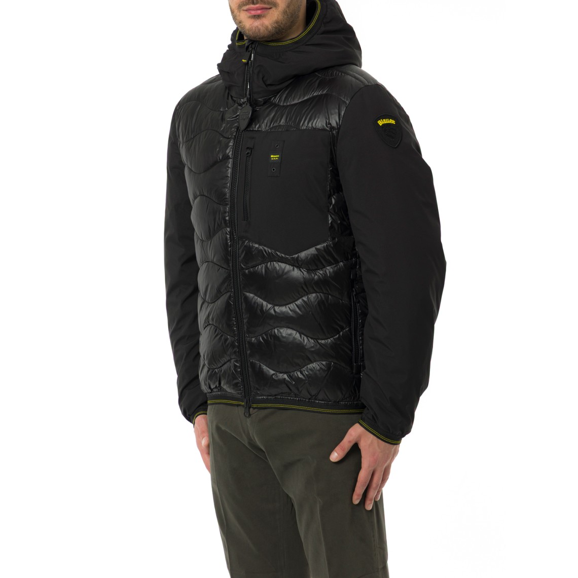 Giubbotto Albert Blauer in nylon trapuntato