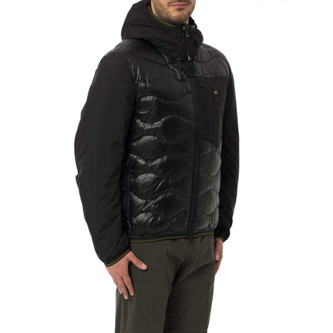 Giubbotto Albert Blauer in nylon trapuntato