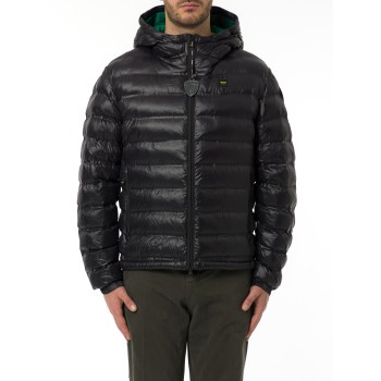 Giubbotto Charles Blauer in nylon trapuntato