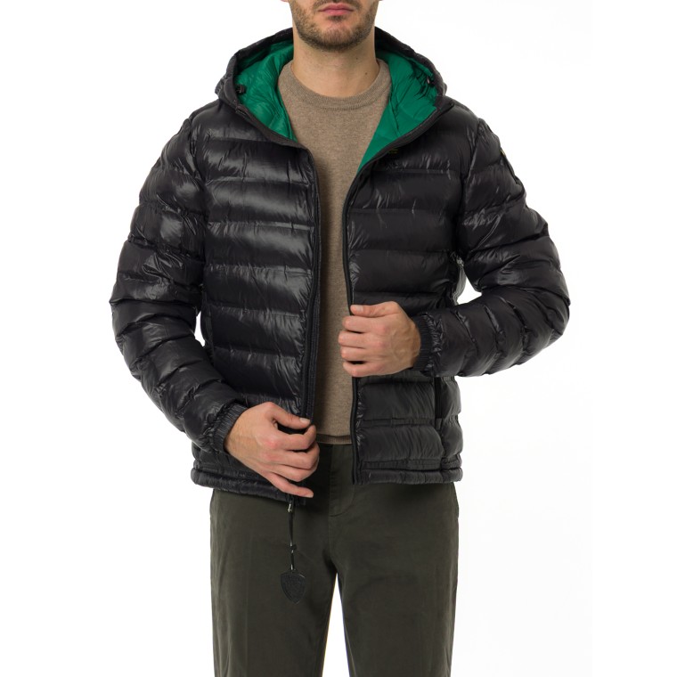 Giubbotto Charles Blauer in nylon trapuntato