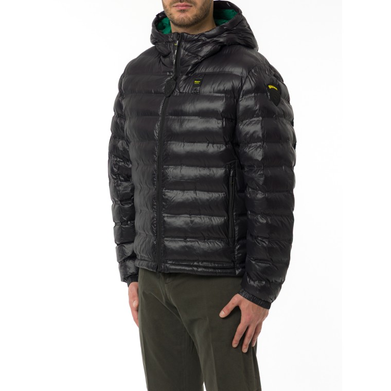 Giubbotto Charles Blauer in nylon trapuntato