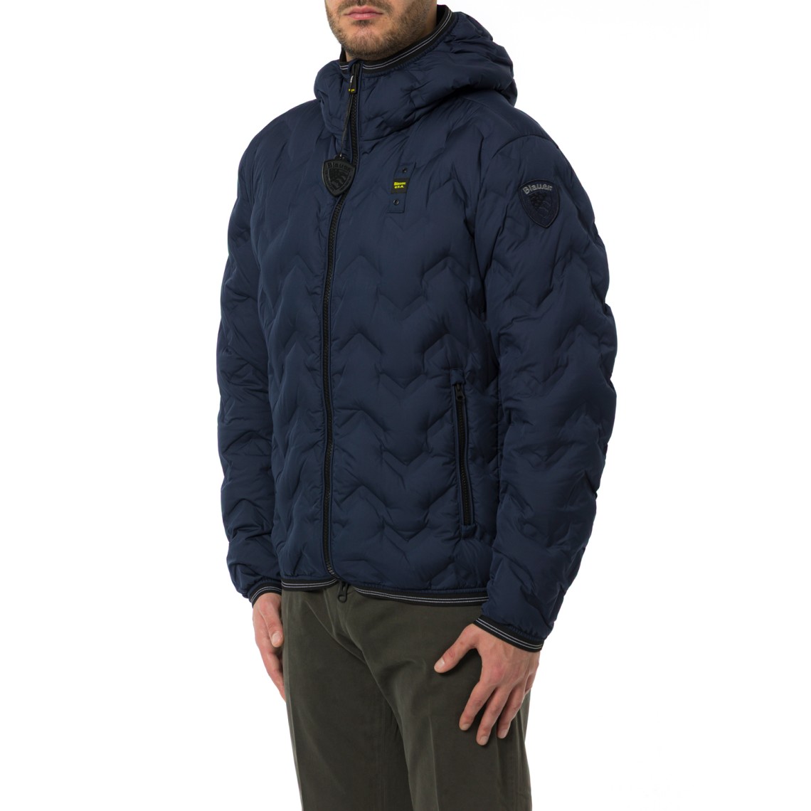 Giubbotto Piery Blauer con cappuccio imbottito