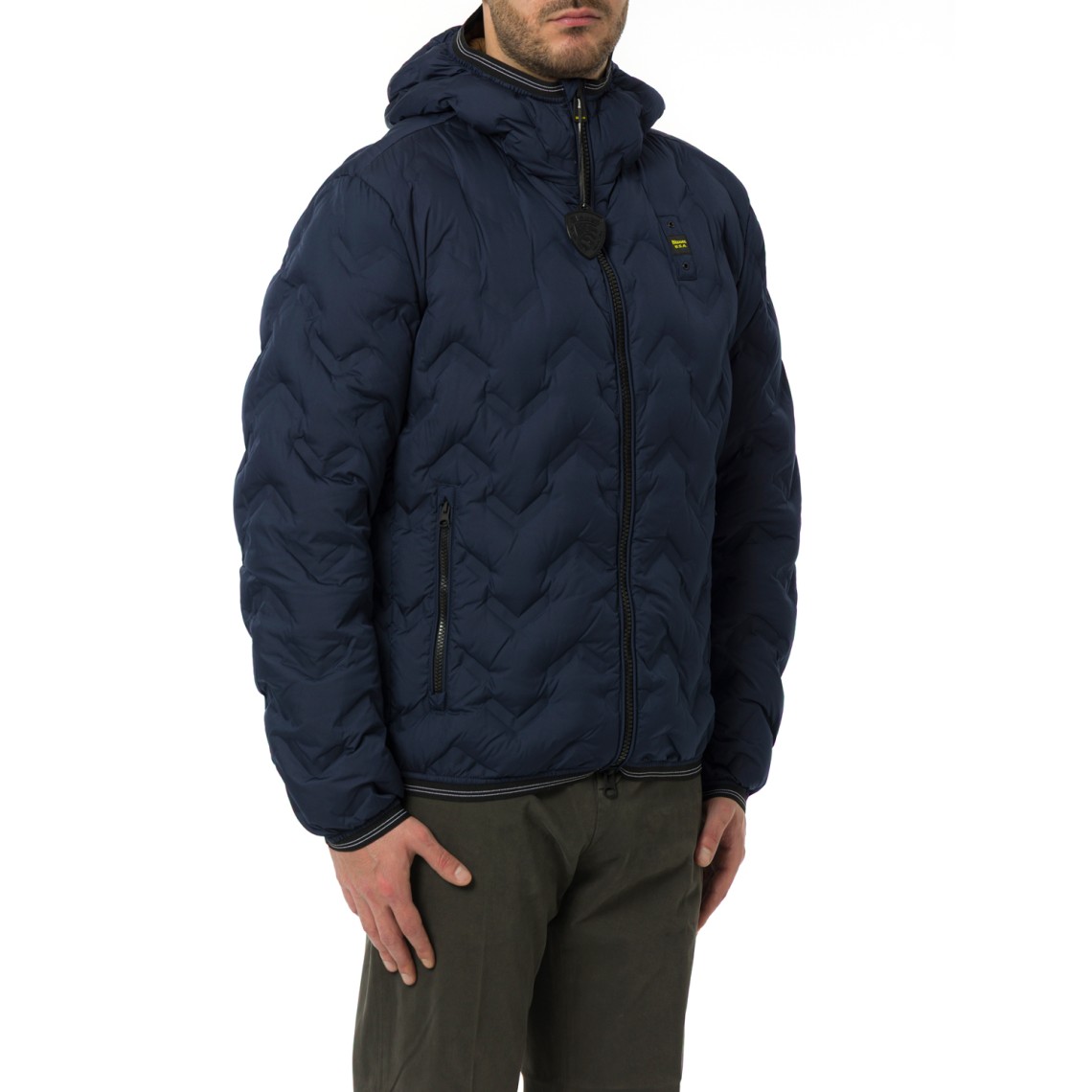 Giubbotto Piery Blauer con cappuccio imbottito