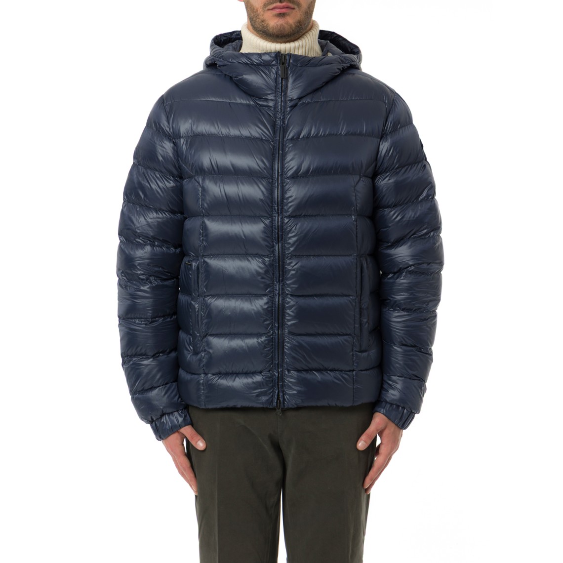 Piumino Colmar lucido con cappuccio