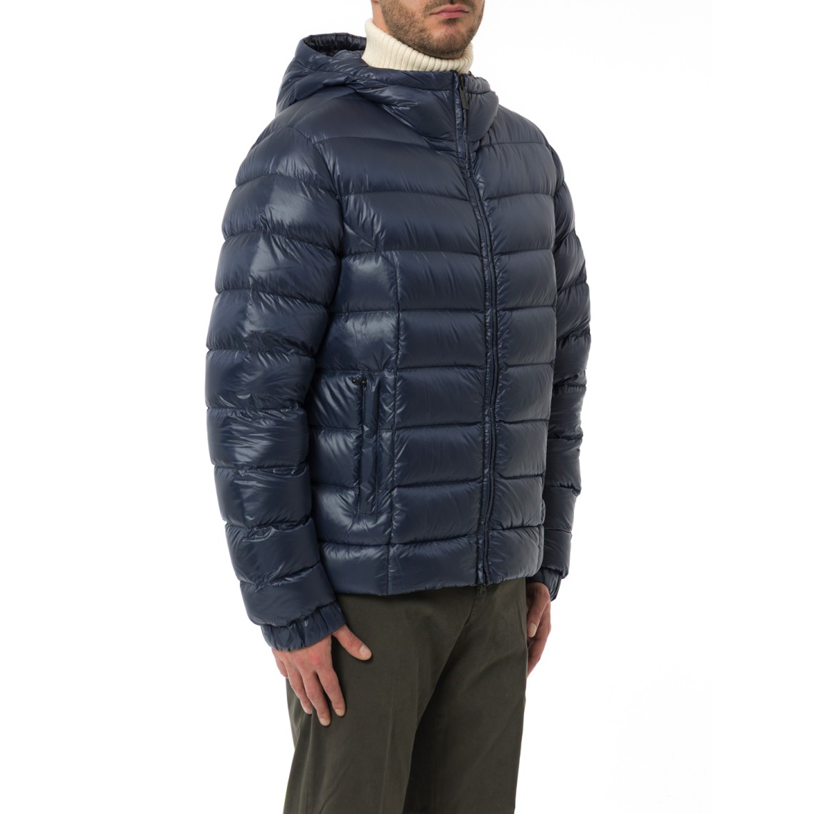 Piumino Colmar lucido con cappuccio