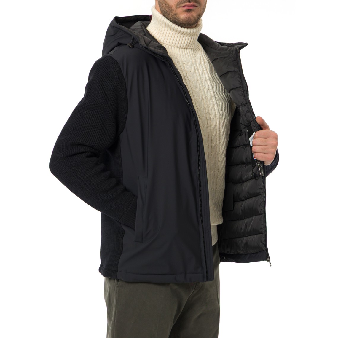 Giacca Colmar imbottita con maniche in maglia