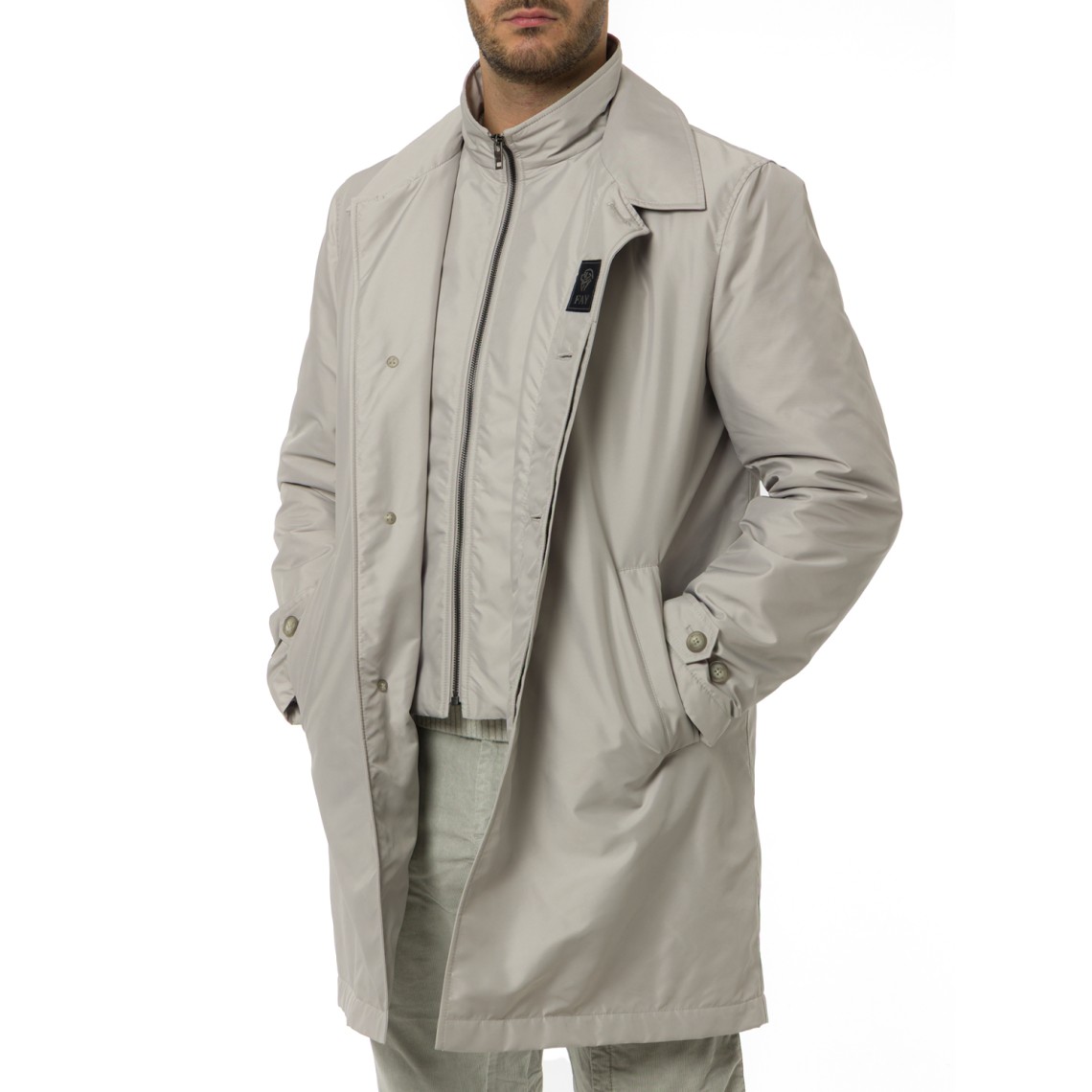 Morning Coat in Popeline Tecnico Fay