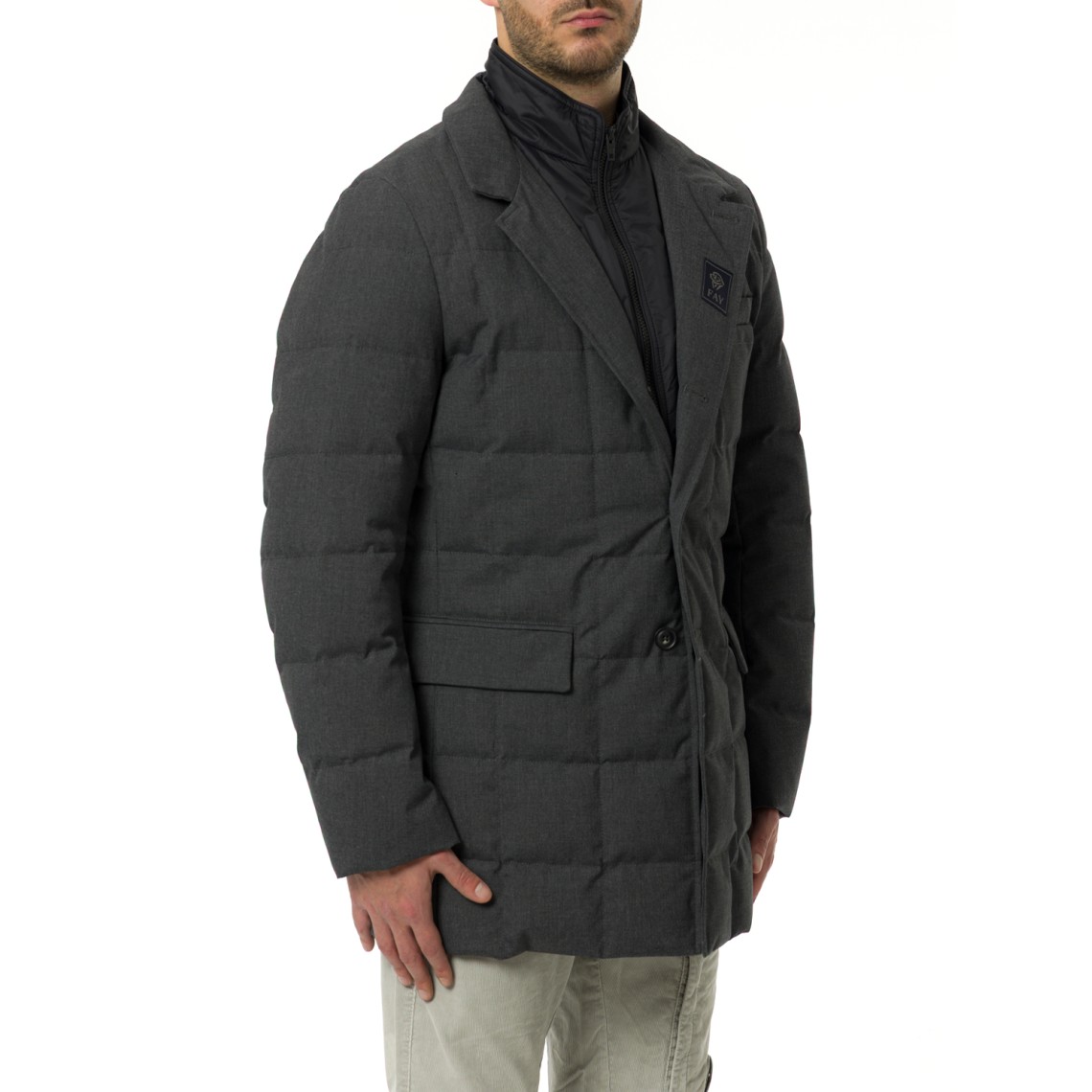 Piumino Double Front in Canvas Mélange Fay