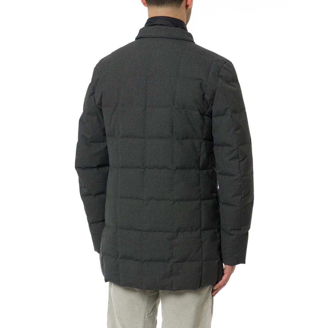 Piumino Double Front in Canvas Mélange Fay