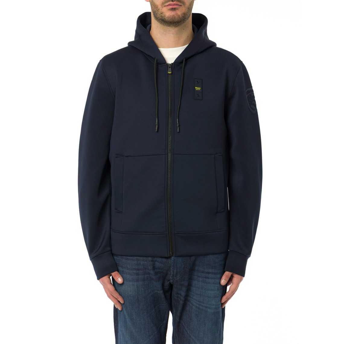 Felpa con zip e cappuccio Colby Blauer