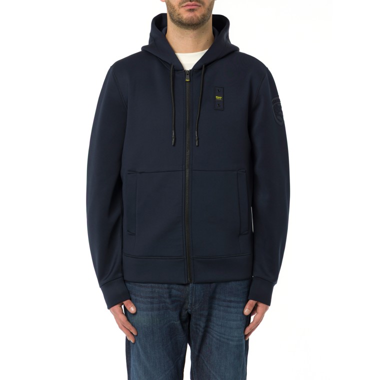 Felpa con zip e cappuccio Colby Blauer