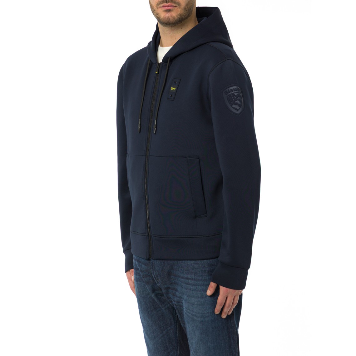 Felpa con zip e cappuccio Colby Blauer