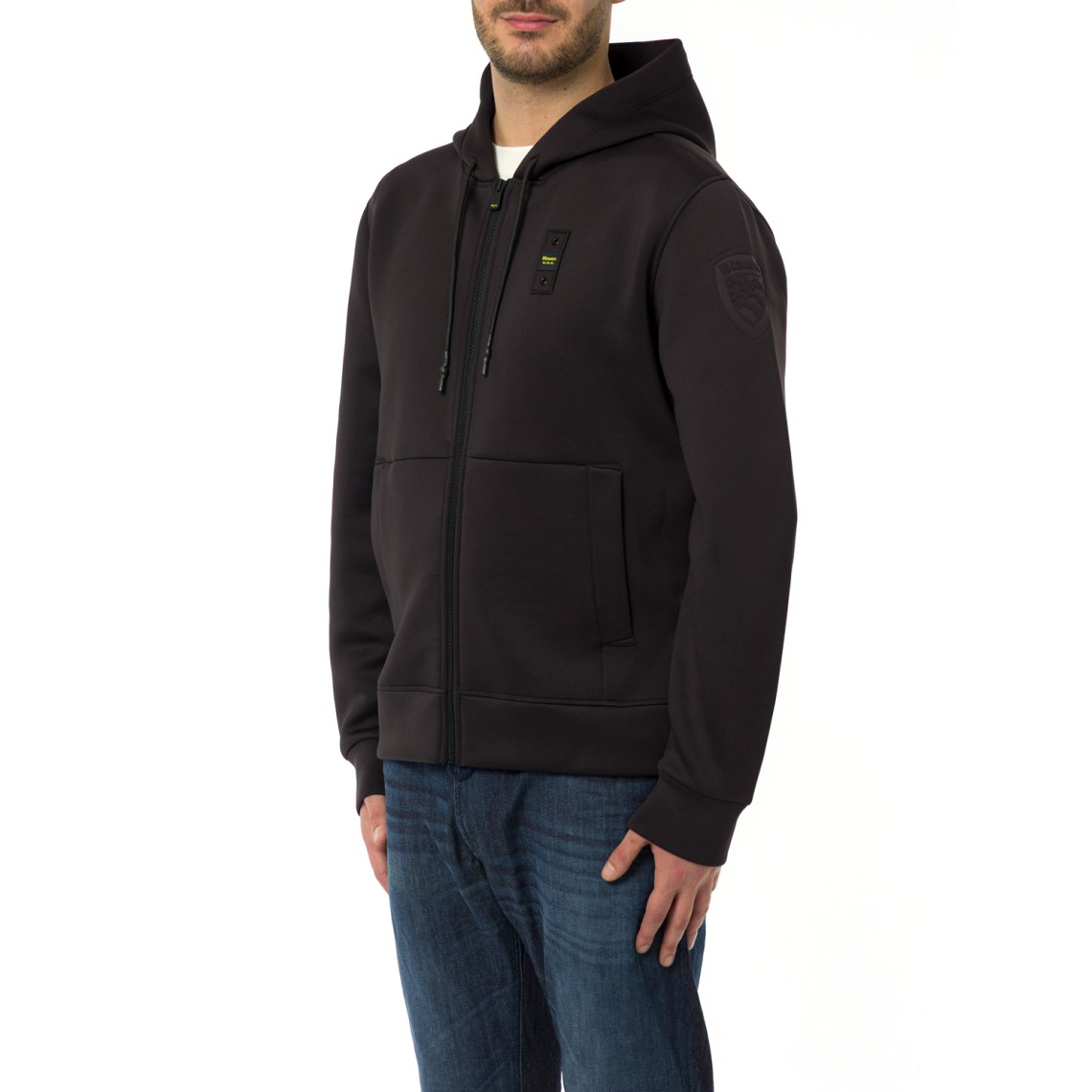 Felpa con zip e cappuccio Colby Blauer