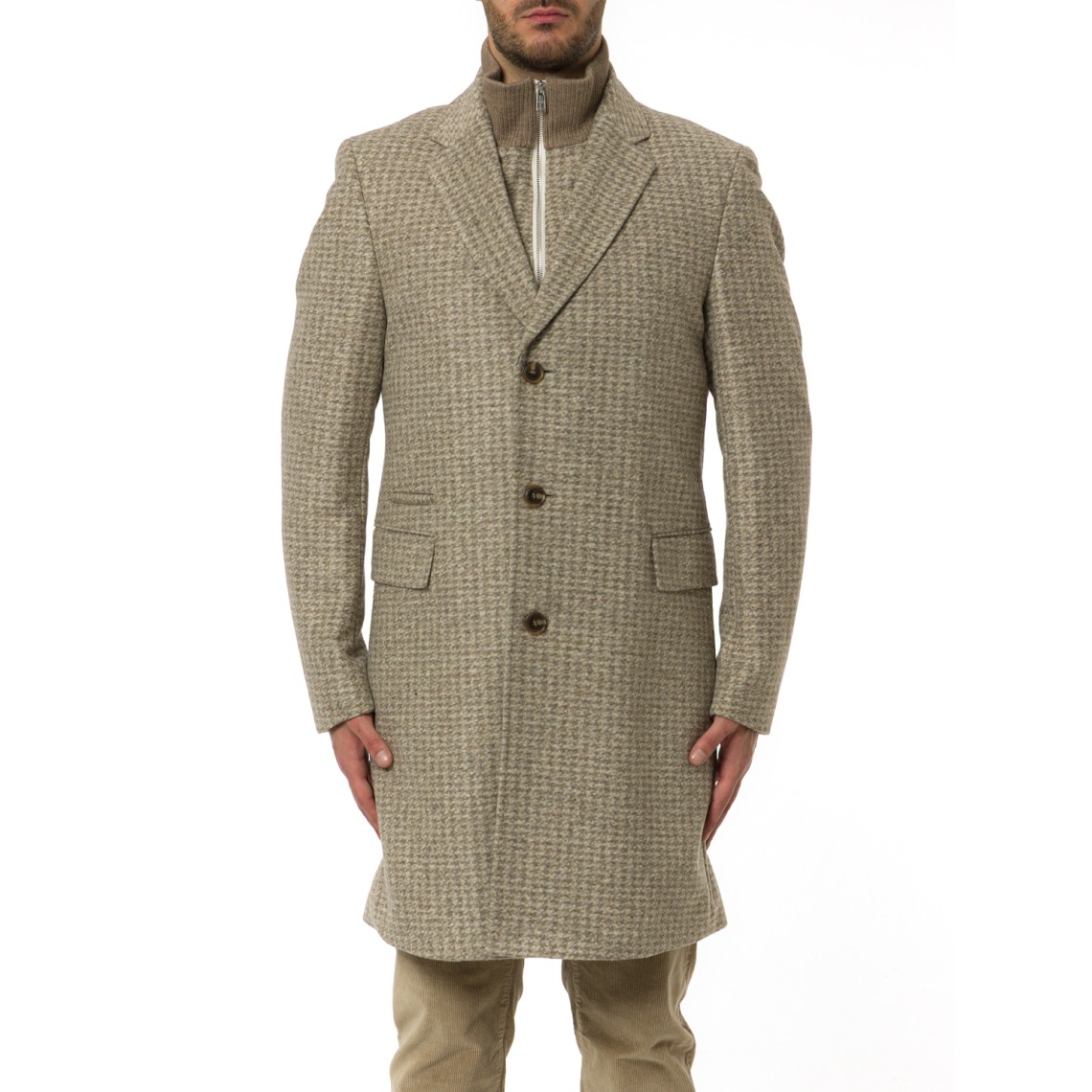 Cappotto slim fit Boss con interno rimovibile