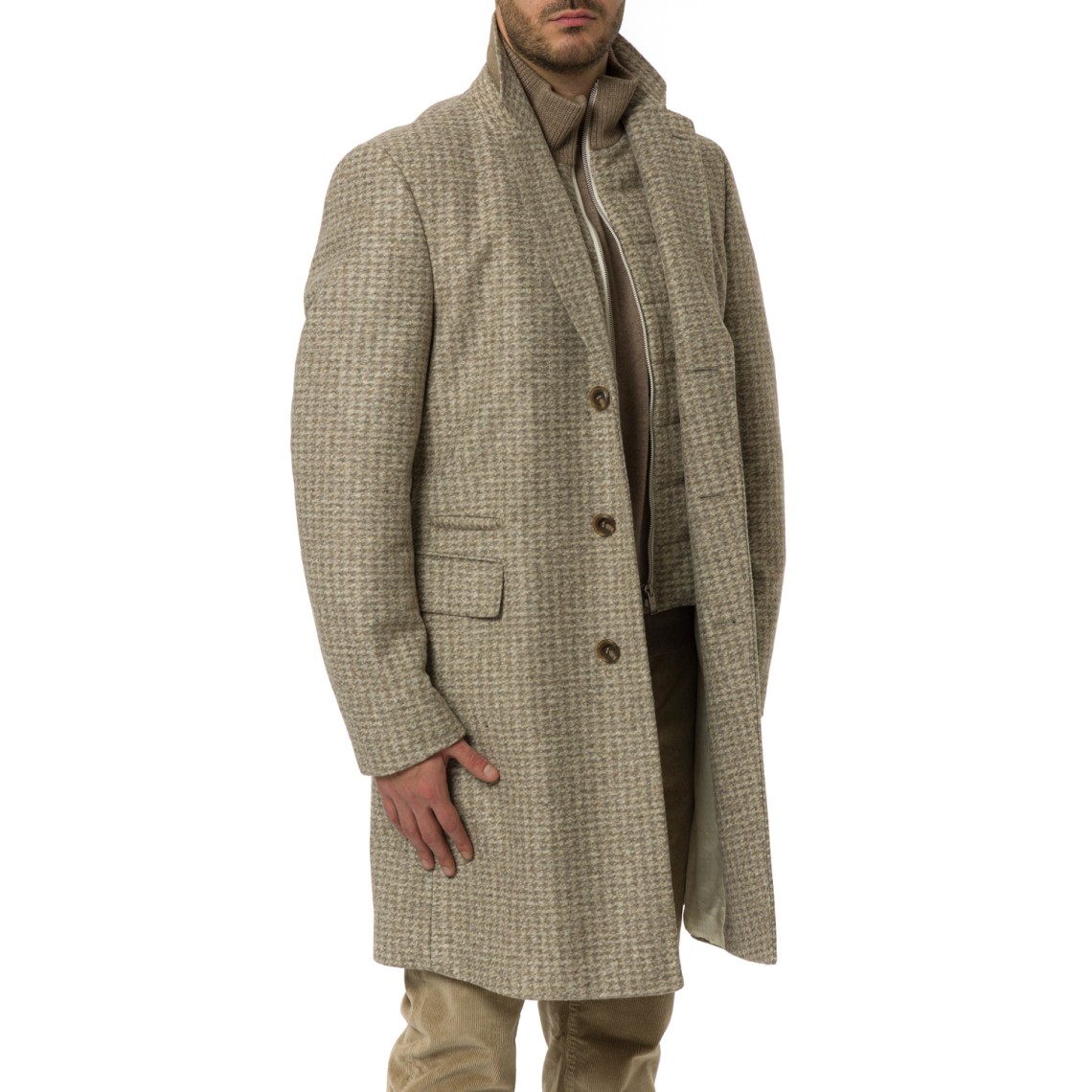 Cappotto slim fit Boss con interno rimovibile