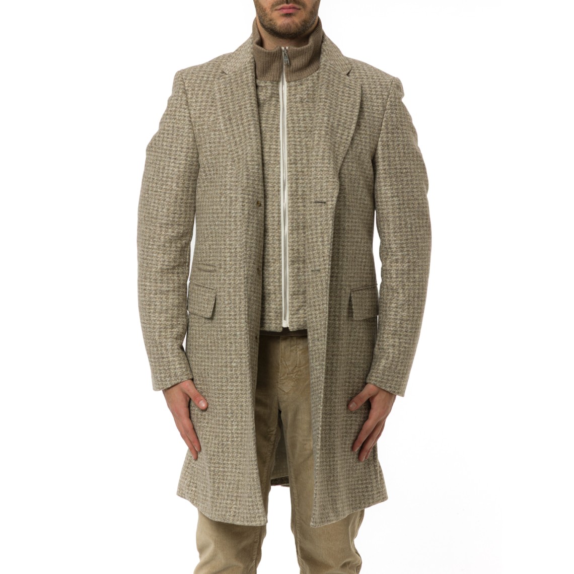 Cappotto slim fit Boss con interno rimovibile