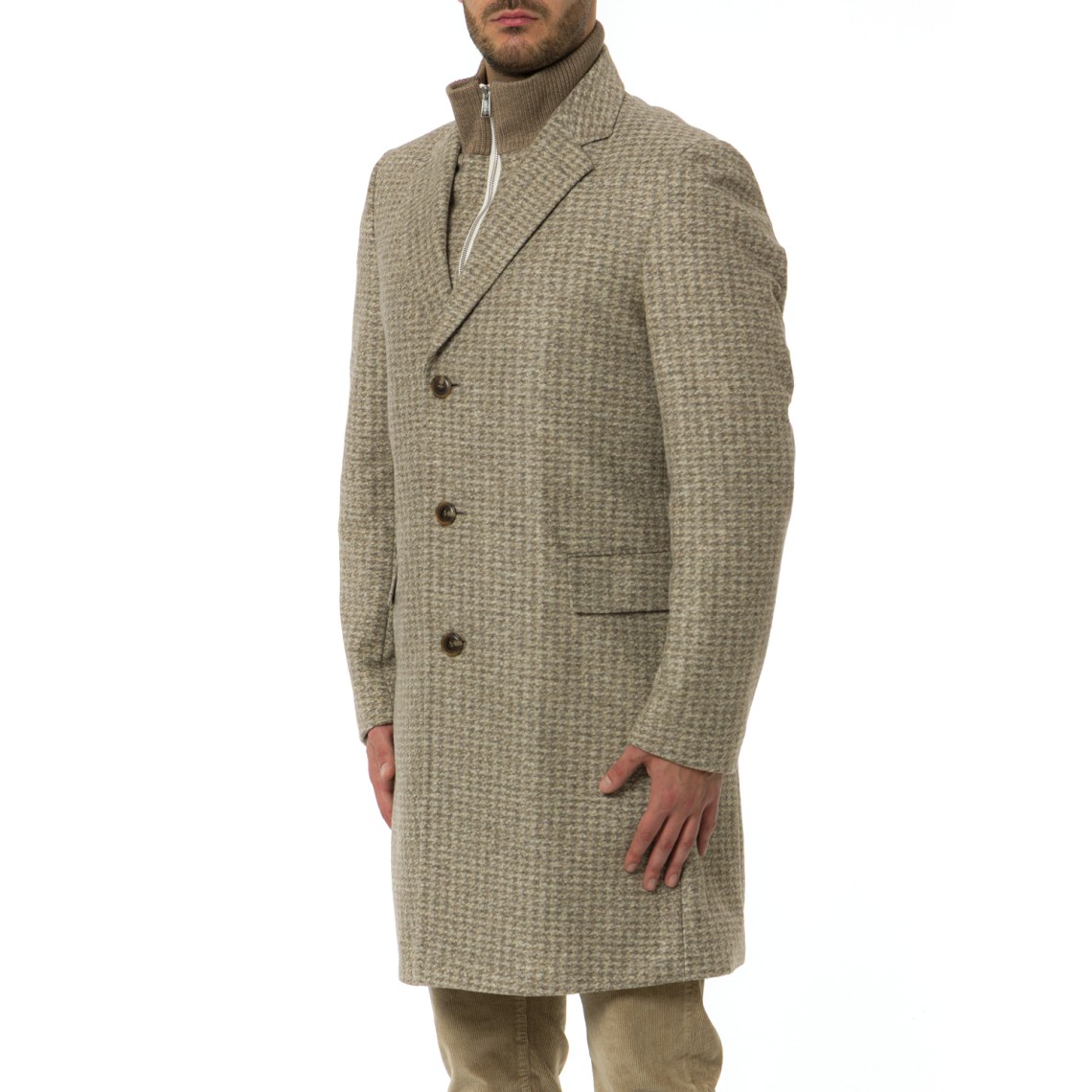 Cappotto slim fit Boss con interno rimovibile