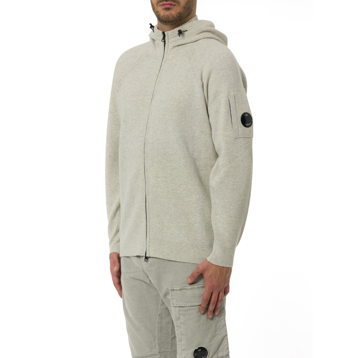 Cardigan con cappuccio C.P. Company