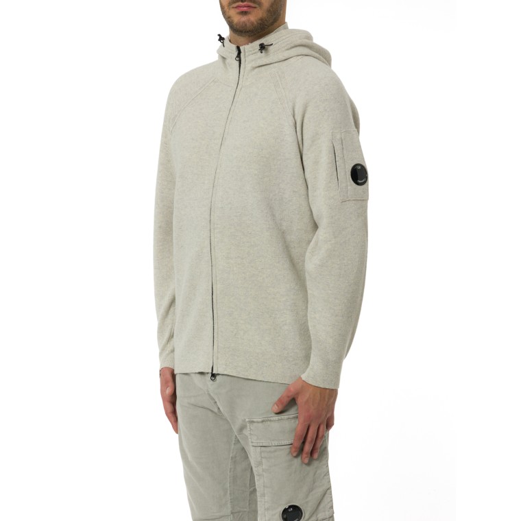 Cardigan con cappuccio C.P. Company