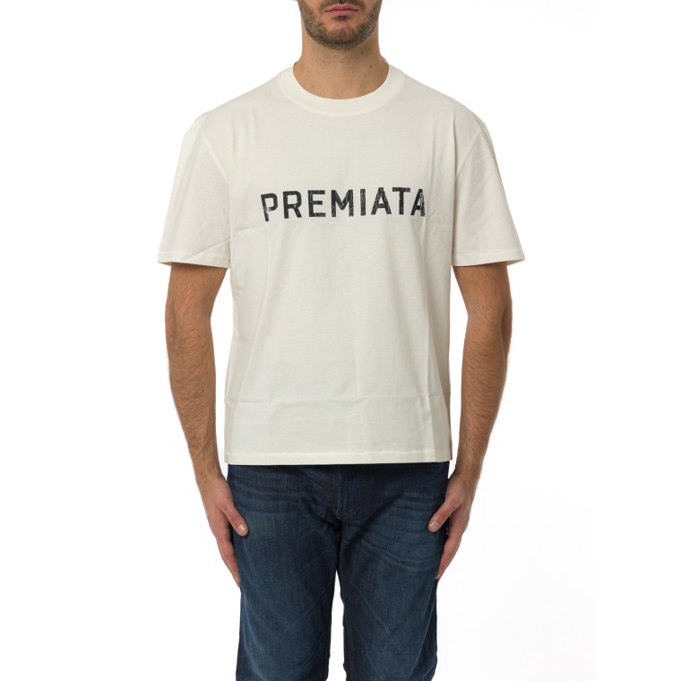 T-shirt in cotone con logo Premiata