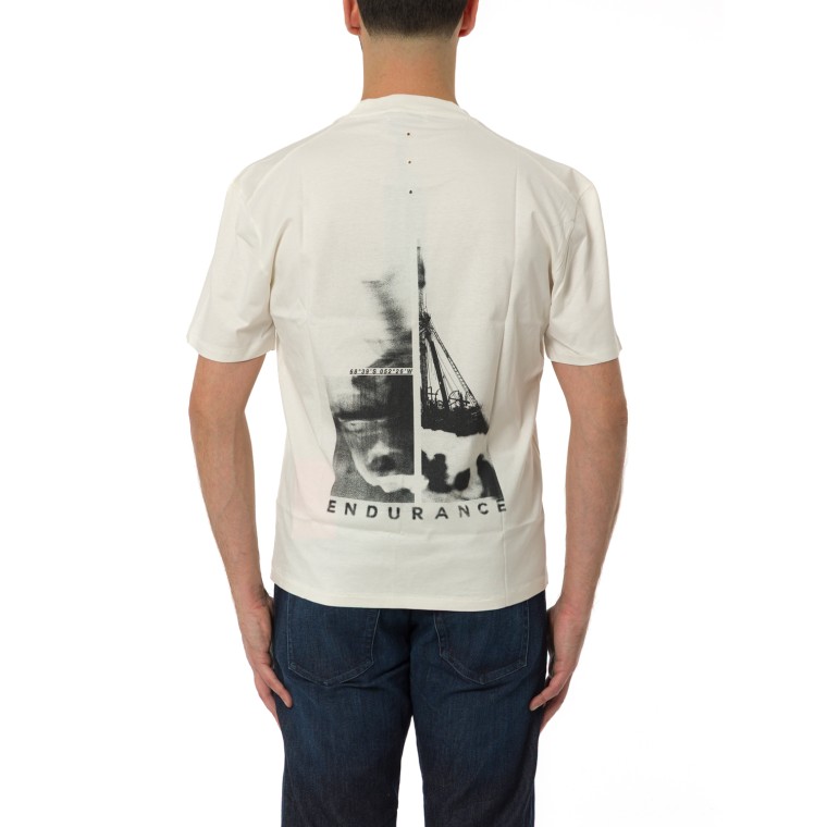 T-shirt in cotone con logo Premiata