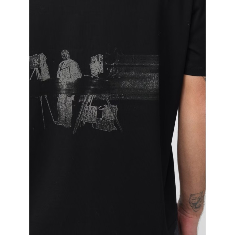 T-shirt in cotone con logo Premiata