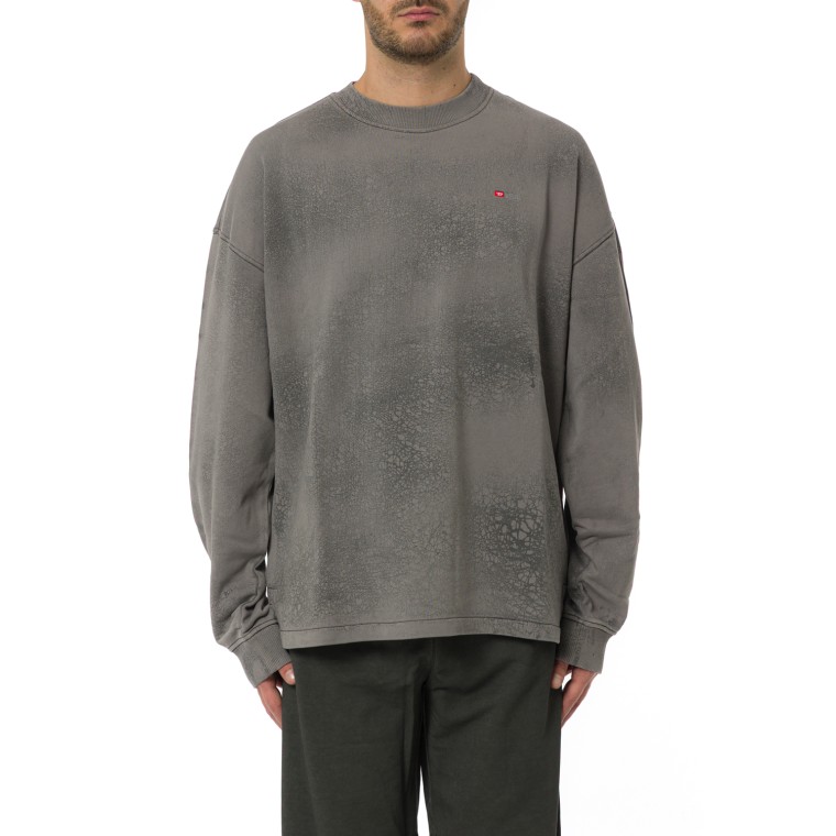 Felpa girocollo con micro logo s-baxt-t1 Diesel