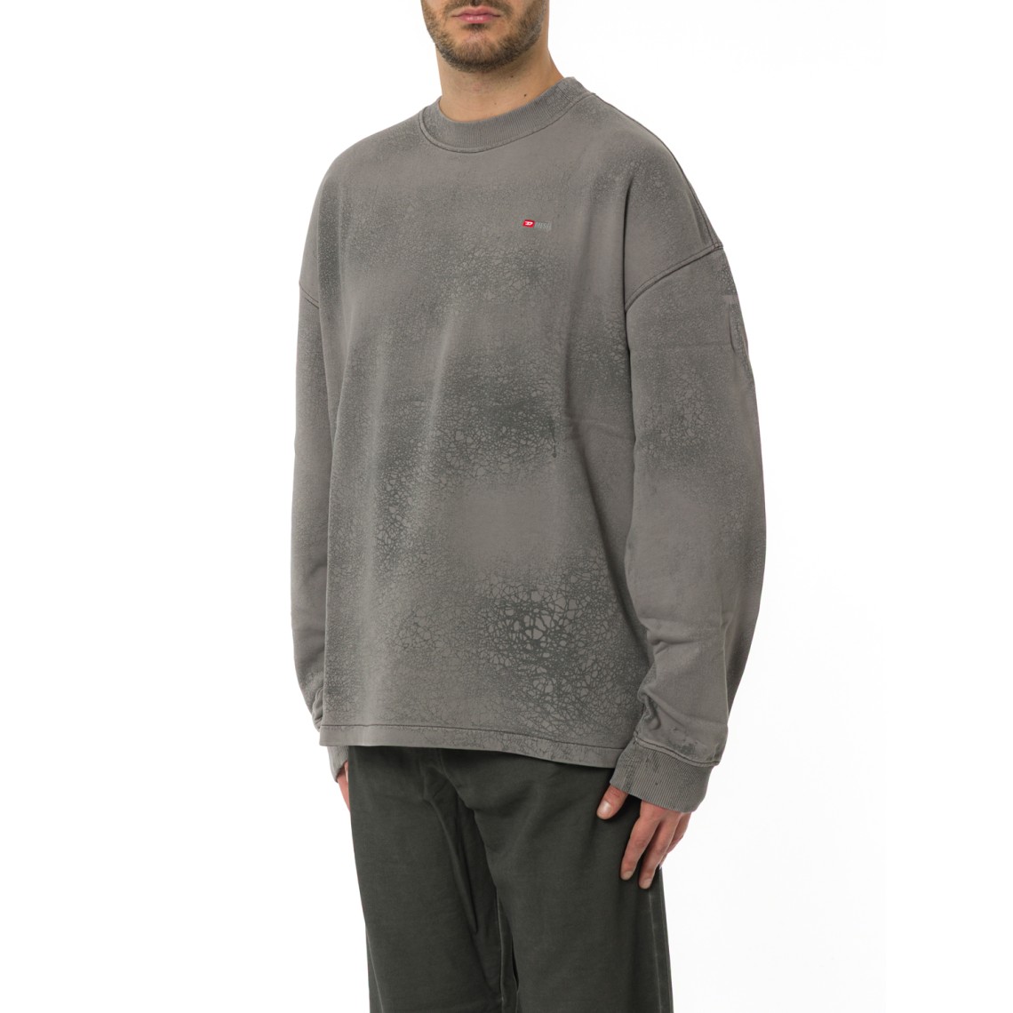 Felpa girocollo con micro logo s-baxt-t1 Diesel