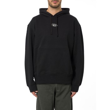 Felpa Diesel in cotone con logo Oval D