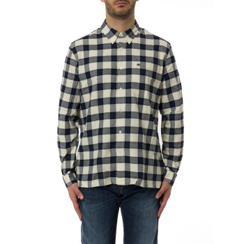Camicia a quadri Lacoste in flanella