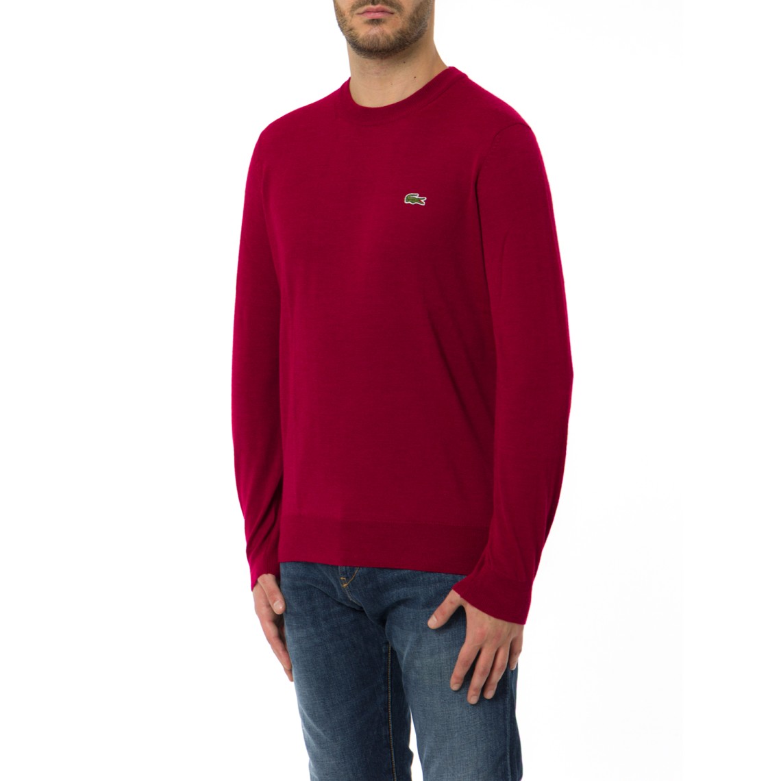 Maglia girocollo con logo basic Lacoste