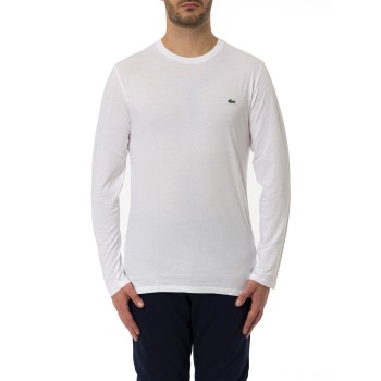 T-shirt in cotone Pima a maniche lunghe Lacoste