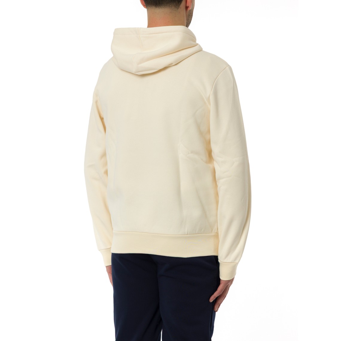 Felpa Lacoste in pile con cappuccio e zip
