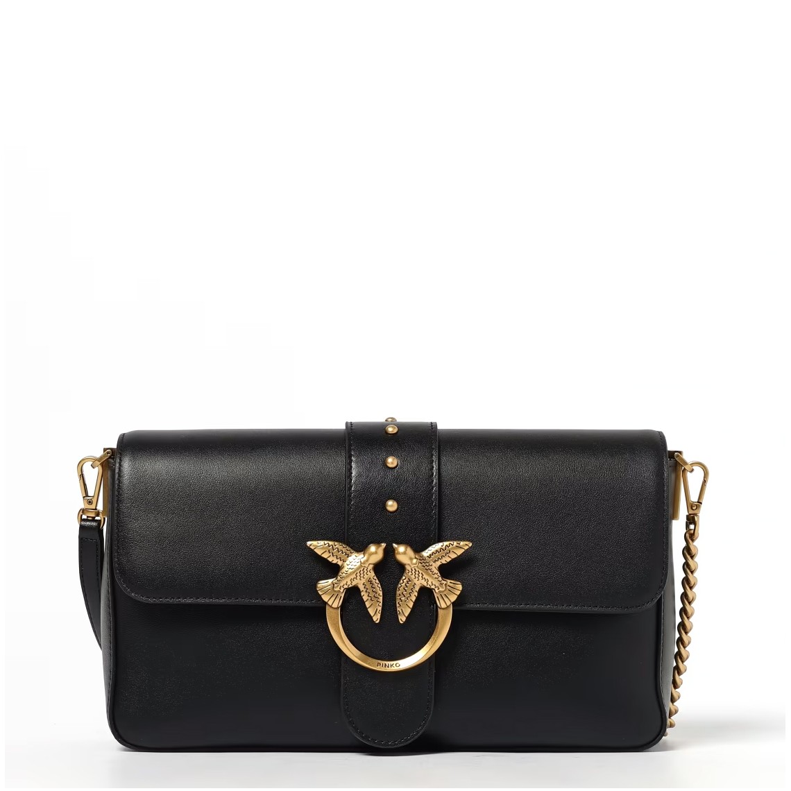Borsa a mano media Love Bag One Slouchy in pelle con doppia tracolla Pinko