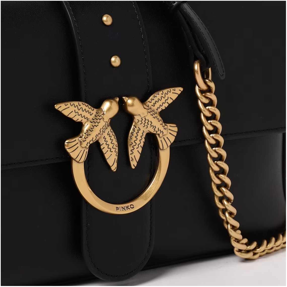 Borsa a mano media Love Bag One Slouchy in pelle con doppia tracolla Pinko