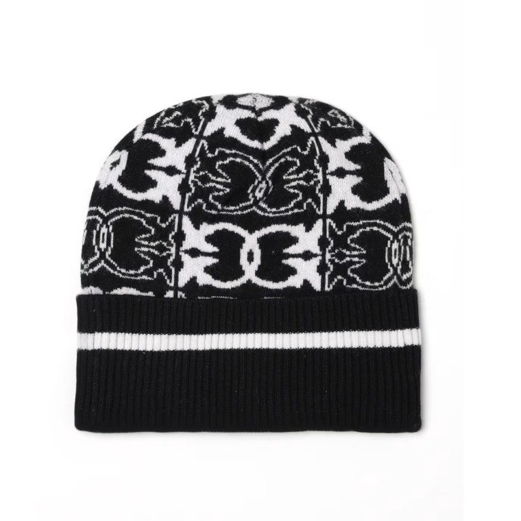 Berretto con logo jacquard Pinko