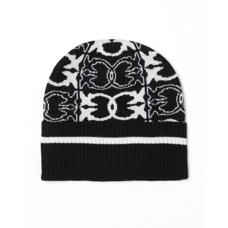 Berretto con logo jacquard Pinko
