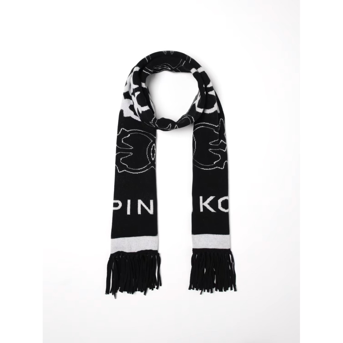 Sciarpa con logo Love Birds jacquard Pinko