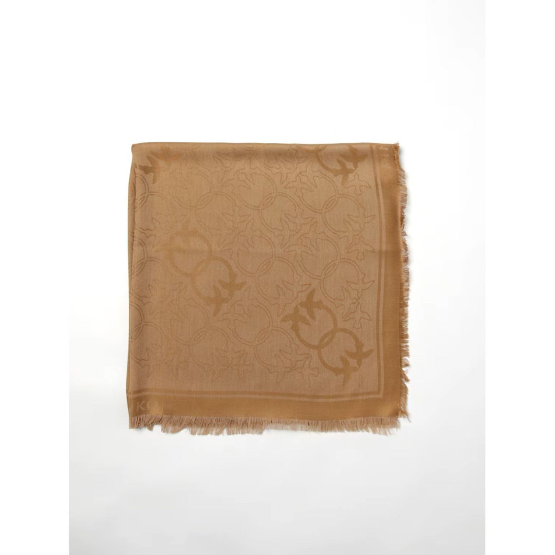 Sciarpa Polonia in viscosa con monogram jacquard Pinko