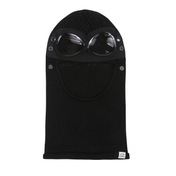 Balaclava C.P. Company in lana a coste con lenti