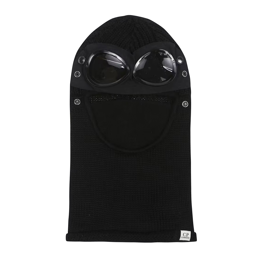 Balaclava C.P. Company in lana a coste con lenti