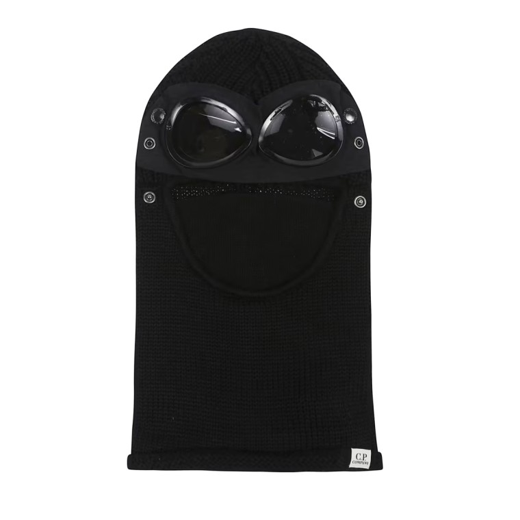 Balaclava C.P. Company in lana a coste con lenti