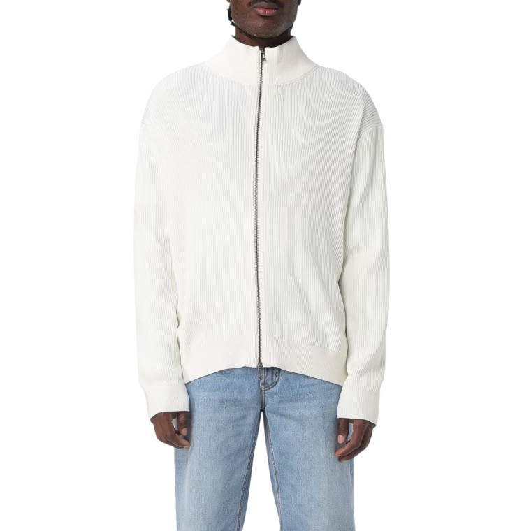 Cardigan con zip Armani Exchange in misto lana