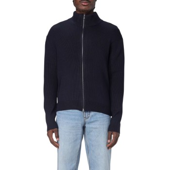 Cardigan con zip Armani Exchange in misto lana